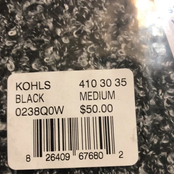 Women's Apt. 9 Tunic Sweater, Size M Black - Picture 2 of 6